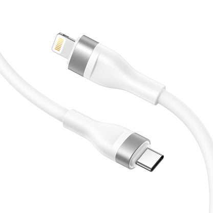 Kabl za prenos podataka i punjenje USB-C - Lightning Lito LD02CL, 30W, 1.2m, Beli