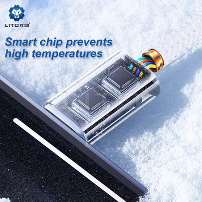 Kabl za prenos podataka i punjenje USB-C - Lightning Lito LD04CL, 27W, 2m, Beli