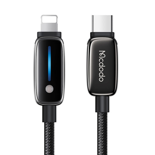 Kabl za prenos podataka i punjenje USB-C - Lightning McDodo CA-0050, 36W, 1.2m, Crni