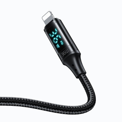 Kabl za podatke i punjenje USB-C - Lightning McDodo CA-1030 Display, 36W, 1.2m, Crni