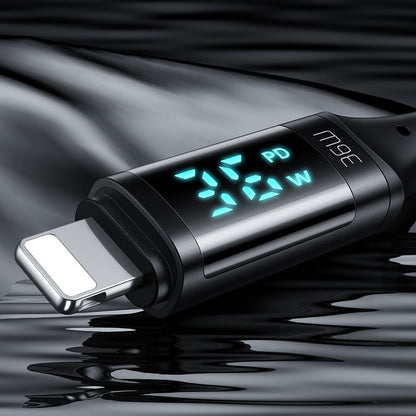 Kabl za podatke i punjenje USB-C - Lightning McDodo CA-1030 Display, 36W, 1.2m, Crni