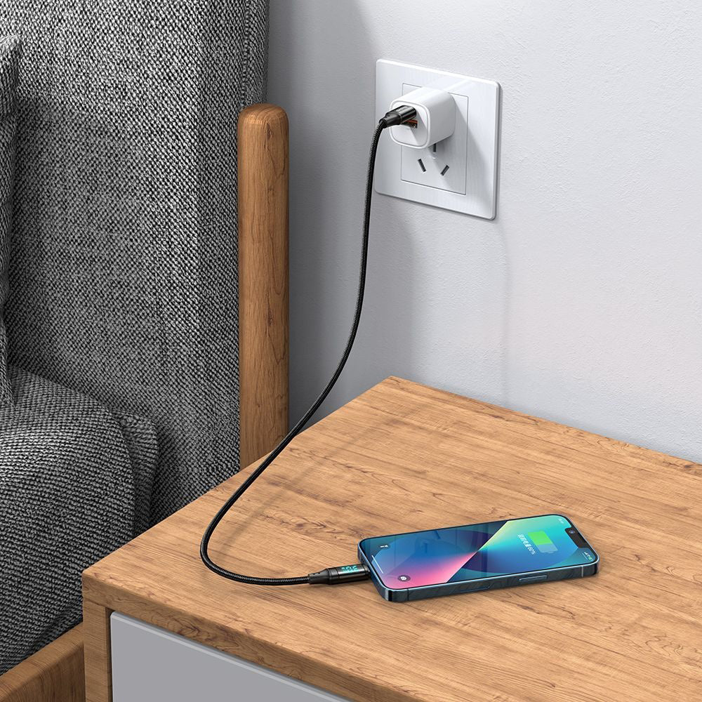 Kabl za podatke i punjenje USB-C - Lightning McDodo CA-1030 Display, 36W, 1.2m, Crni