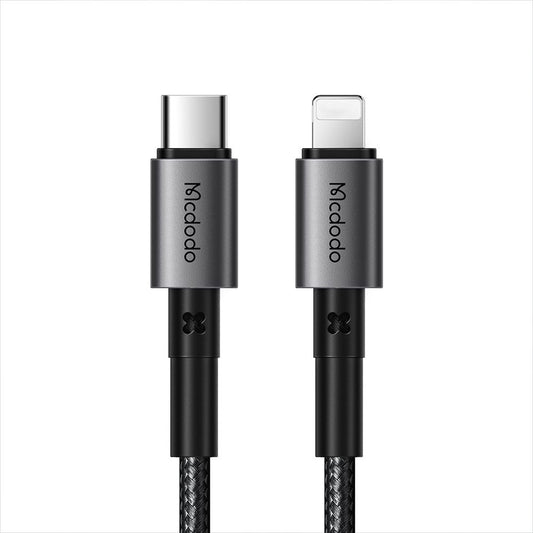 Kabl za prenos podataka i punjenje USB-C - Lightning McDodo CA-2850, 36W, 1.2m, Crni
