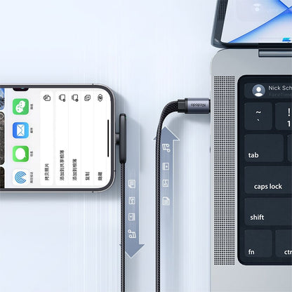 Kabl za podatke i punjenje USB-C - Lightning McDodo CA-3350 Angled, 36W, 1.2m, Crni