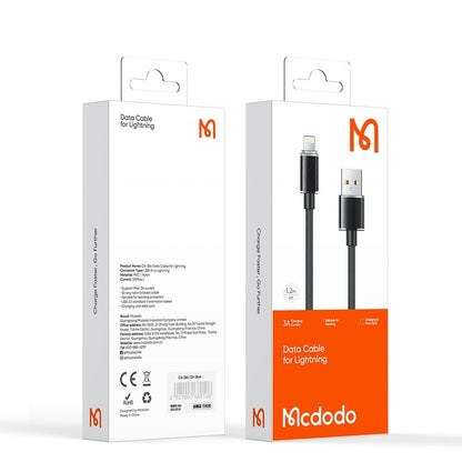 Kabl za prenos podataka i punjenje USB-C - Lightning McDodo CA-3640, 18W, 1.2m, Crni