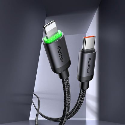 Kabl za prenos podataka i punjenje USB-C - Lightning Mcdodo CA-4820, 36W, 1m, Crni