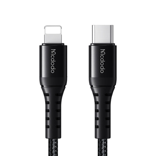 Kabl za podatke i punjenje USB-C - Lightning McDodo CA-5631, 36W, 1m, Crni