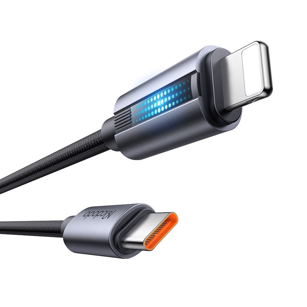 Kabl za podatke i punjenje USB-C - Lightning McDodo CA-5710, 36W, 1.2m, Crni