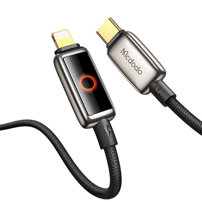 Kabl za podatke i punjenje USB-C - Lightning McDodo CA-6670 Auto Power Off, 36W, 1.2m, Crni