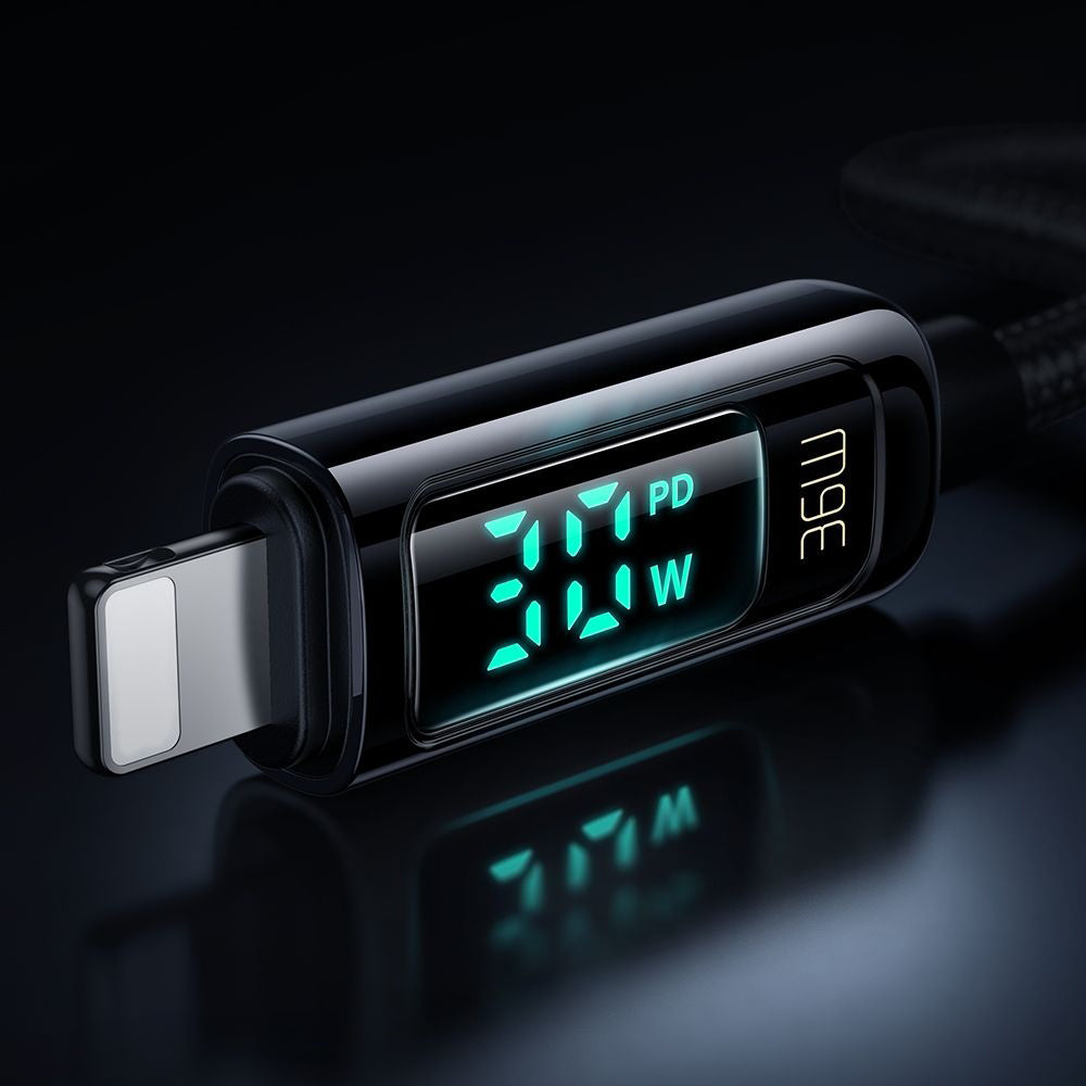 Kabl za prenos podataka i punjenje USB-C - Lightning McDodo CA-8810 Display, 36W, 1.2m, Crni