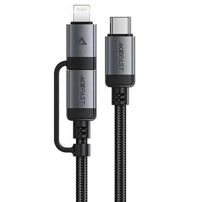 Kabl za podatke i punjenje USB-C - Lightning / USB-C Acefast C20-01, 60W, 1.2m, Crni