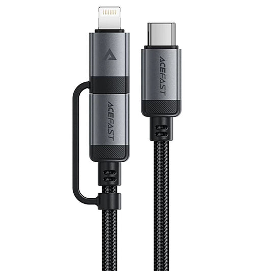 Kabl za podatke i punjenje USB-C - Lightning / USB-C Acefast C20-01, 60W, 1.2m, Crni