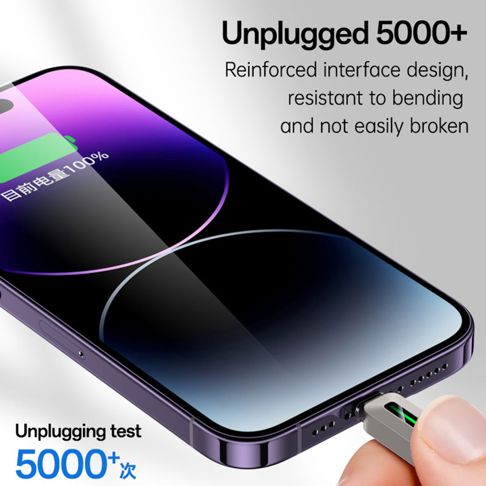 USB-C - Lightning kabl za prenos podataka i punjenje Yesido CA199, 27W, 1.2m, Crni