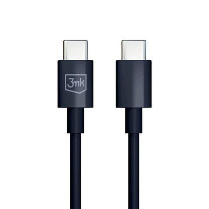 Kabl za prenos podataka i punjenje USB-C - USB-C 3MK Hyper, 100W, 1.2m, Crni