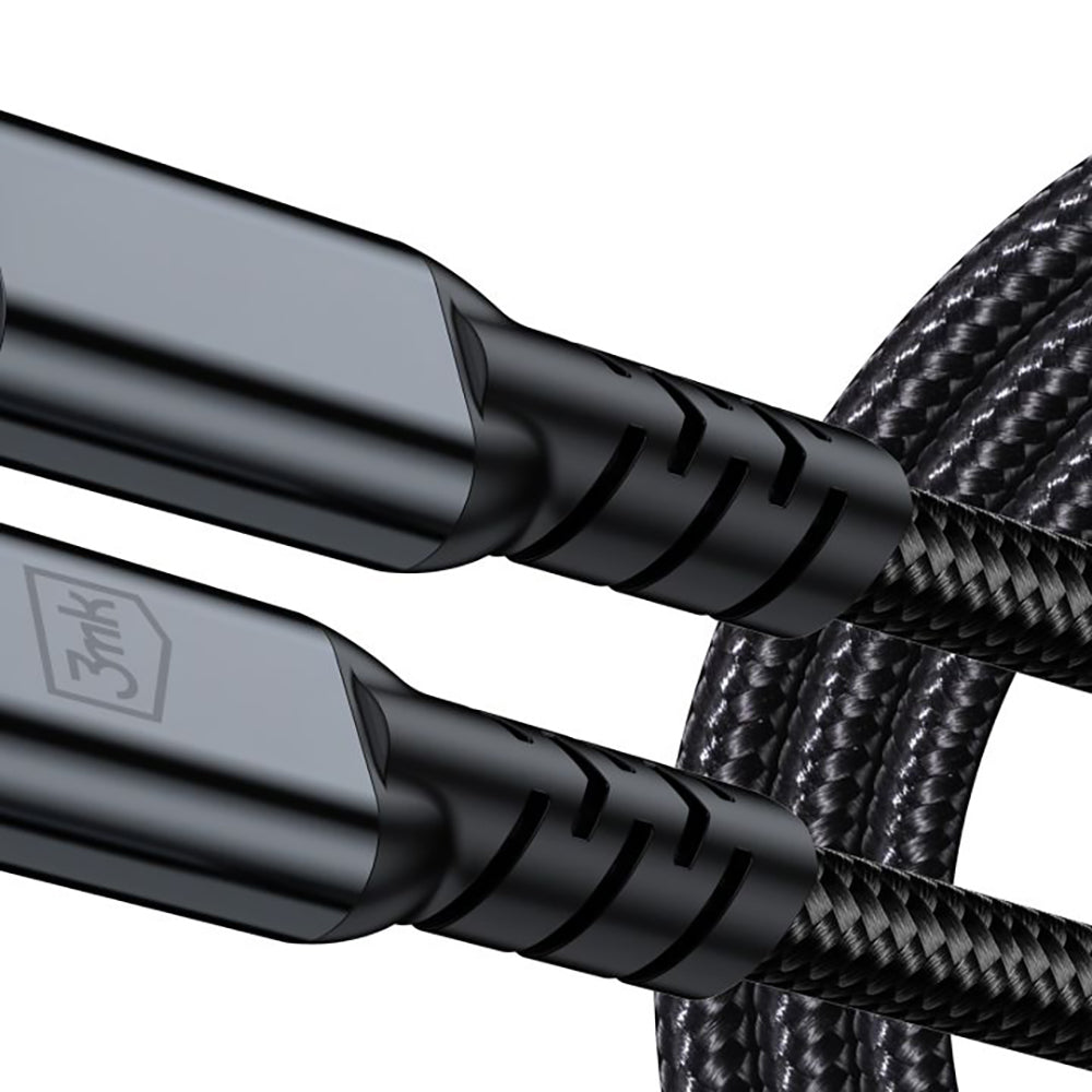 USB-C kabl za prenos podataka i punjenje - USB-C 3MK Hyper N Thunderbolt 4, 240W, 2m, Crni