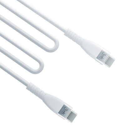 USB-C kabl za prenos podataka i punjenje - USB-C 3MK Hyper Silicone, 60W, 1m, Bela