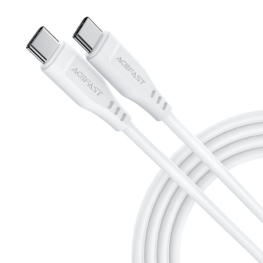 Kabl za podatke i punjenje USB-C - USB-C Acefast C3-03, 60W, 1.2m, Bel