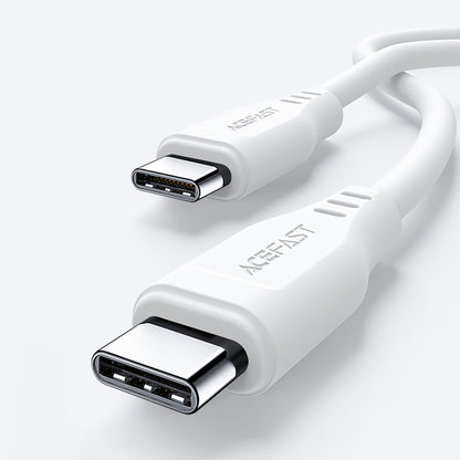 Kabl za podatke i punjenje USB-C - USB-C Acefast C3-03, 60W, 1.2m, Bel