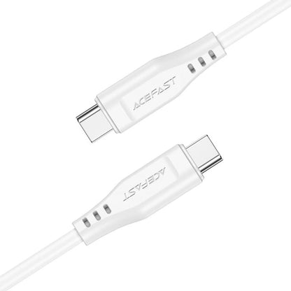 Kabl za podatke i punjenje USB-C - USB-C Acefast C3-03, 60W, 1.2m, Bel