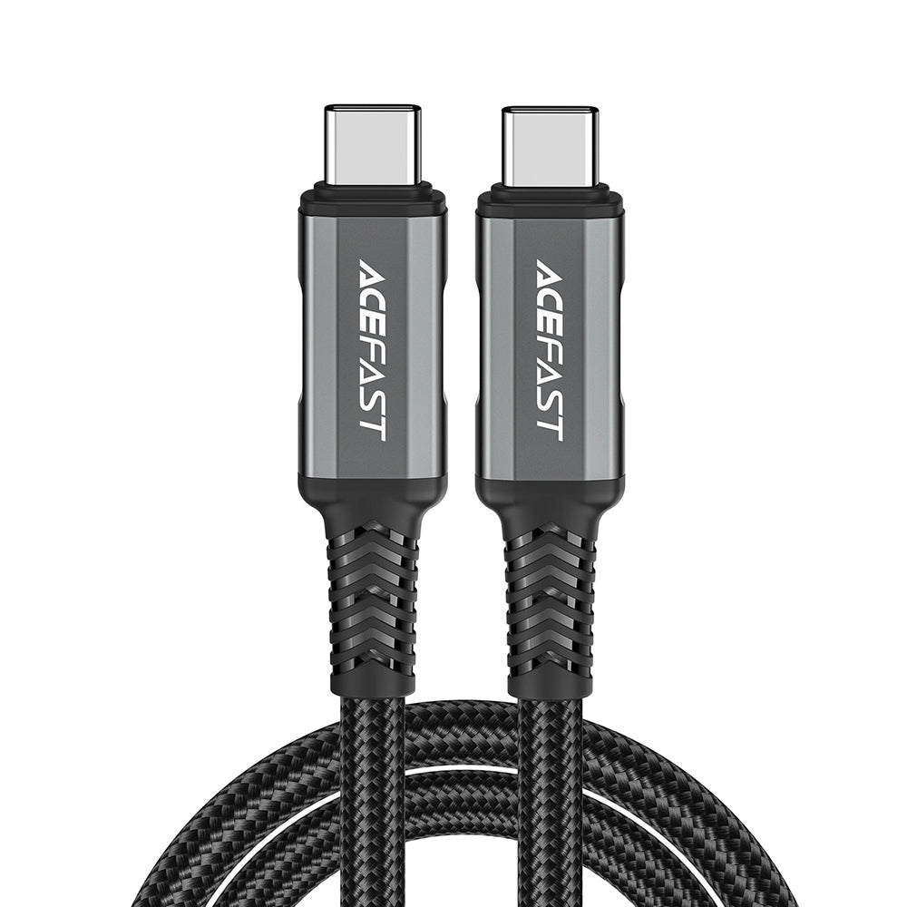 Kabl za prenos podataka i punjenje USB-C - USB-C Acefast C1-09, 240W, 1m, Sivi