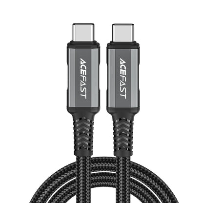Kabl za prenos podataka i punjenje USB-C - USB-C Acefast C1-09, 240W, 1m, Sivi