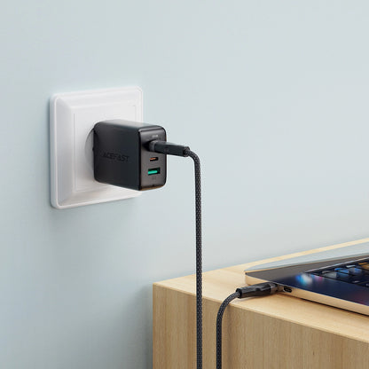 Kabl za podatke i punjenje USB-C - USB-C Acefast C11-03, 60W, 1.2m, Crni