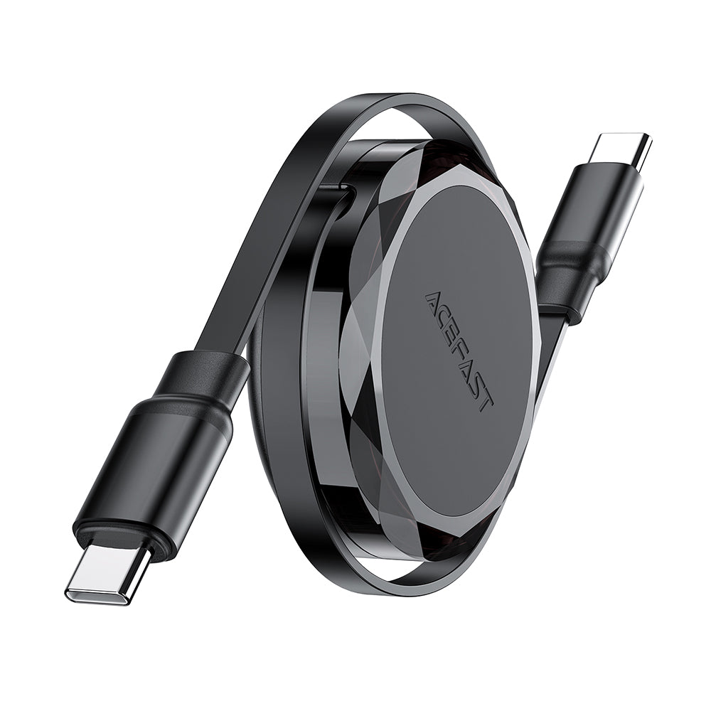 Kabl za podatke i punjenje USB-C - USB-C Acefast C13-03, 60W, 0.8m, Crni