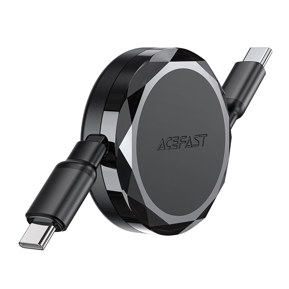 Kabl za podatke i punjenje USB-C - USB-C Acefast C13-03, 60W, 0.8m, Crni