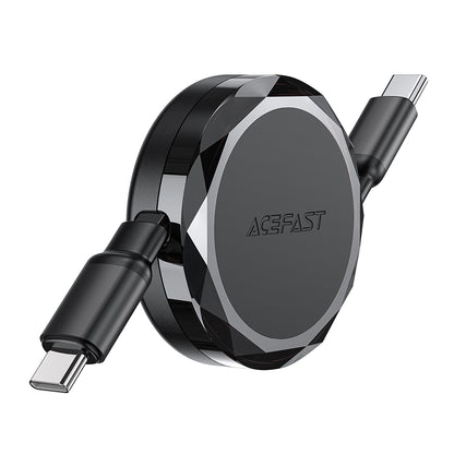 Kabl za podatke i punjenje USB-C - USB-C Acefast C13-03, 60W, 0.8m, Crni