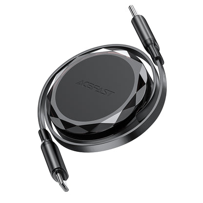 Kabl za podatke i punjenje USB-C - USB-C Acefast C13-03, 60W, 0.8m, Crni