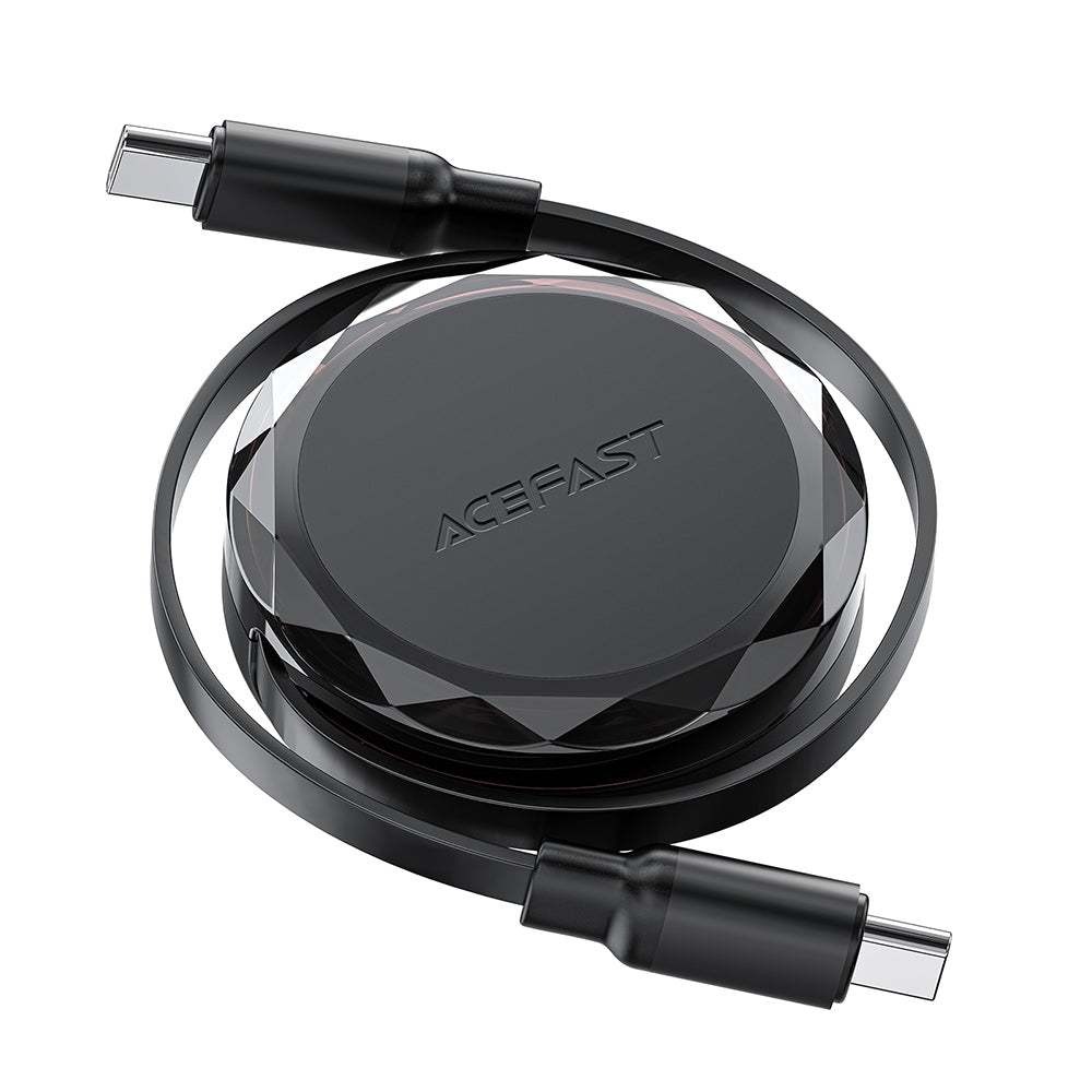Kabl za podatke i punjenje USB-C - USB-C Acefast C13-03, 60W, 0.8m, Crni