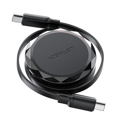 Kabl za podatke i punjenje USB-C - USB-C Acefast C13-03, 60W, 0.8m, Crni