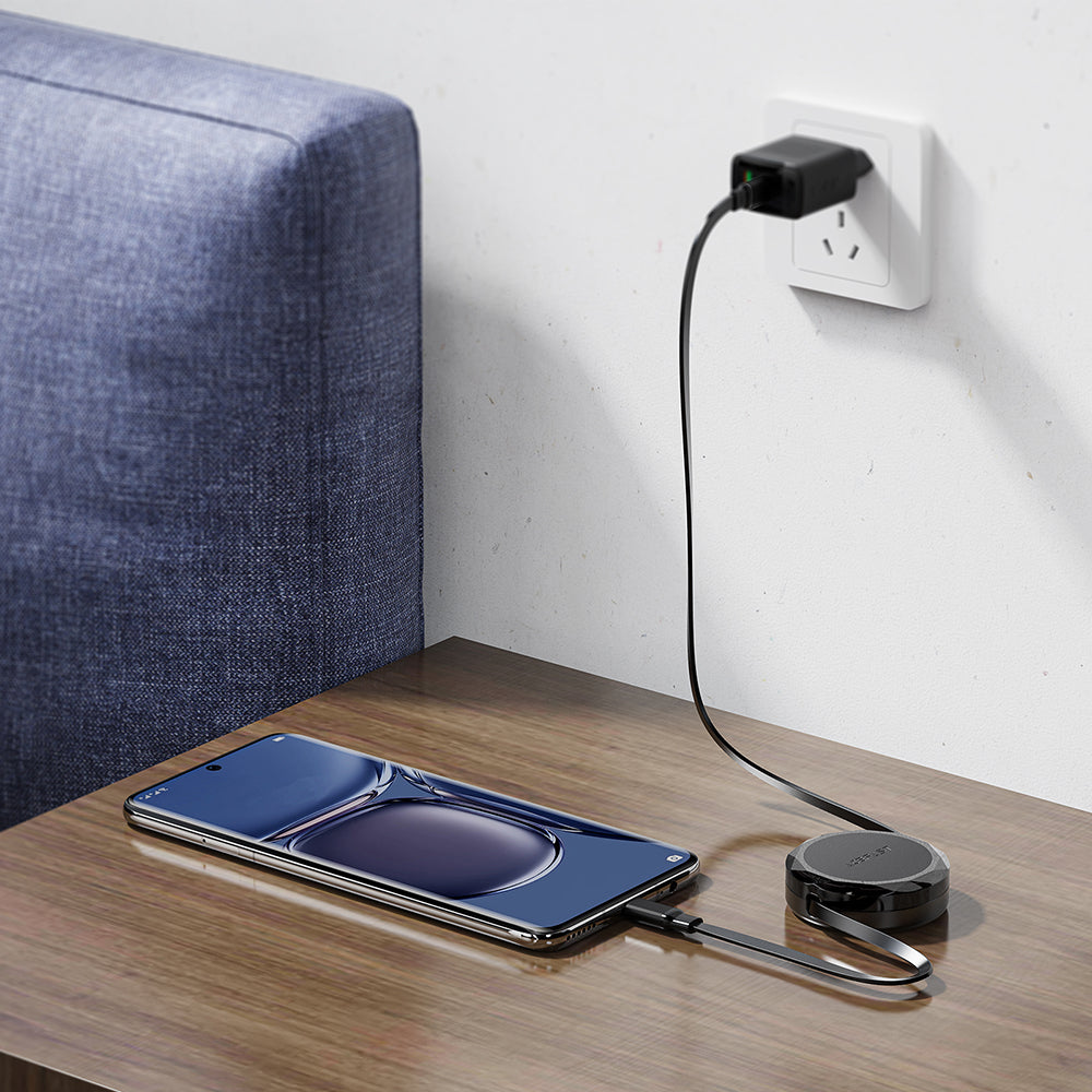 Kabl za podatke i punjenje USB-C - USB-C Acefast C13-03, 60W, 0.8m, Crni