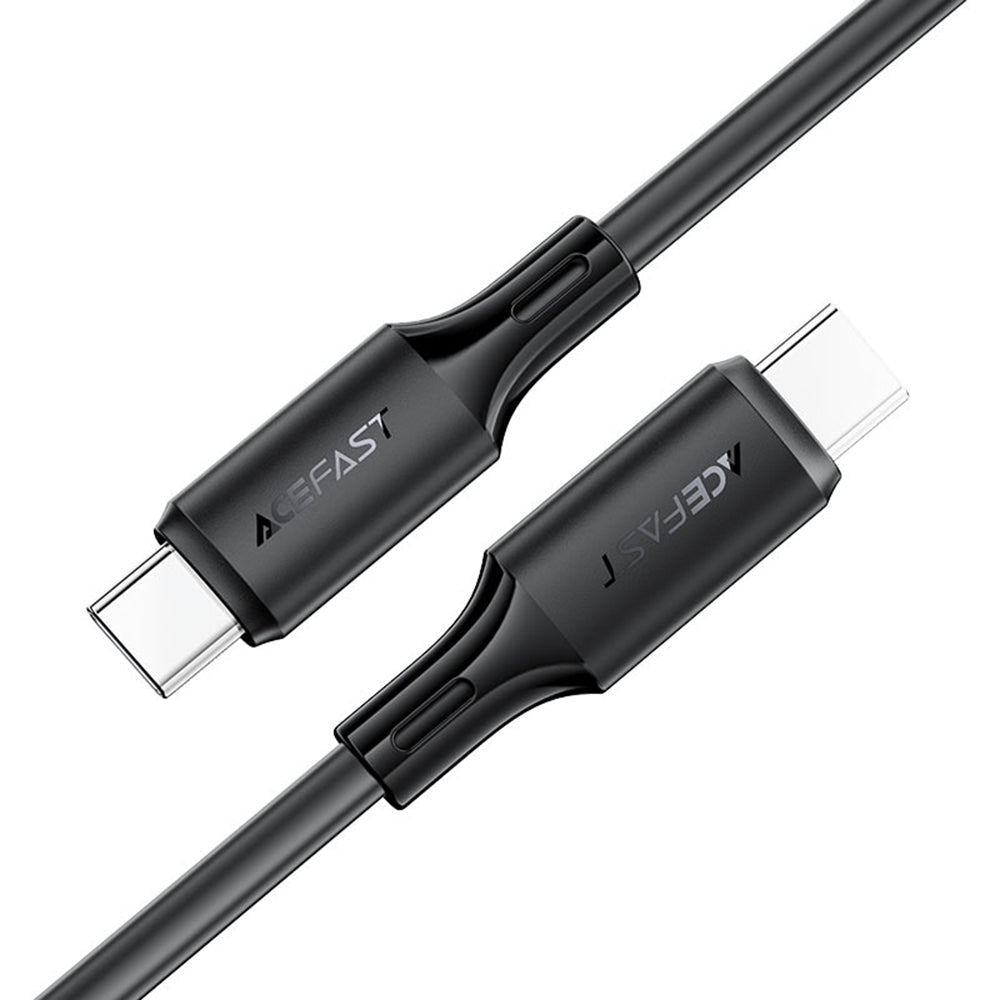 Kabl za Prenos Podataka i Punjenje USB-C - USB-C Acefast C17-03, 60W, 1.2m, Crni