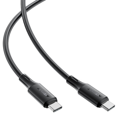 Kabl za Prenos Podataka i Punjenje USB-C - USB-C Acefast C17-03, 60W, 1.2m, Crni