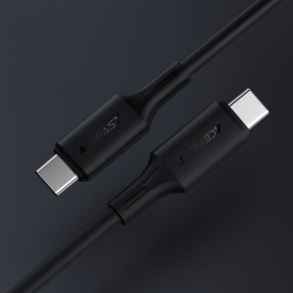 Kabl za Prenos Podataka i Punjenje USB-C - USB-C Acefast C17-03, 60W, 1.2m, Crni