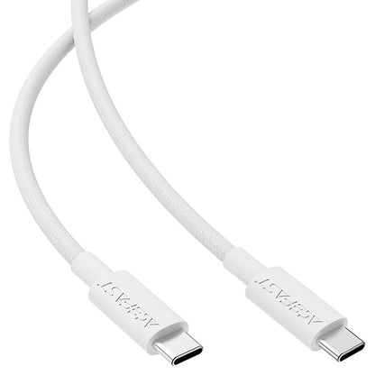 Kabl za prenos podataka i punjenje USB-C - USB-C Acefast C18-03, 60W, 1.2m, Beli