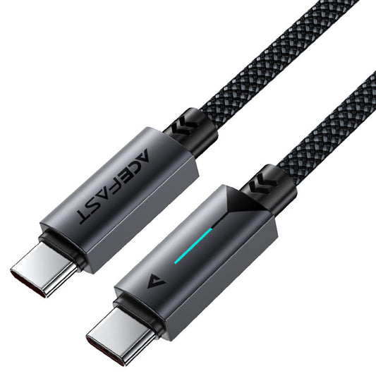 Kabl za podatke i punjenje USB-C - USB-C Acefast C19-03, 60W, 1.2m, Crni