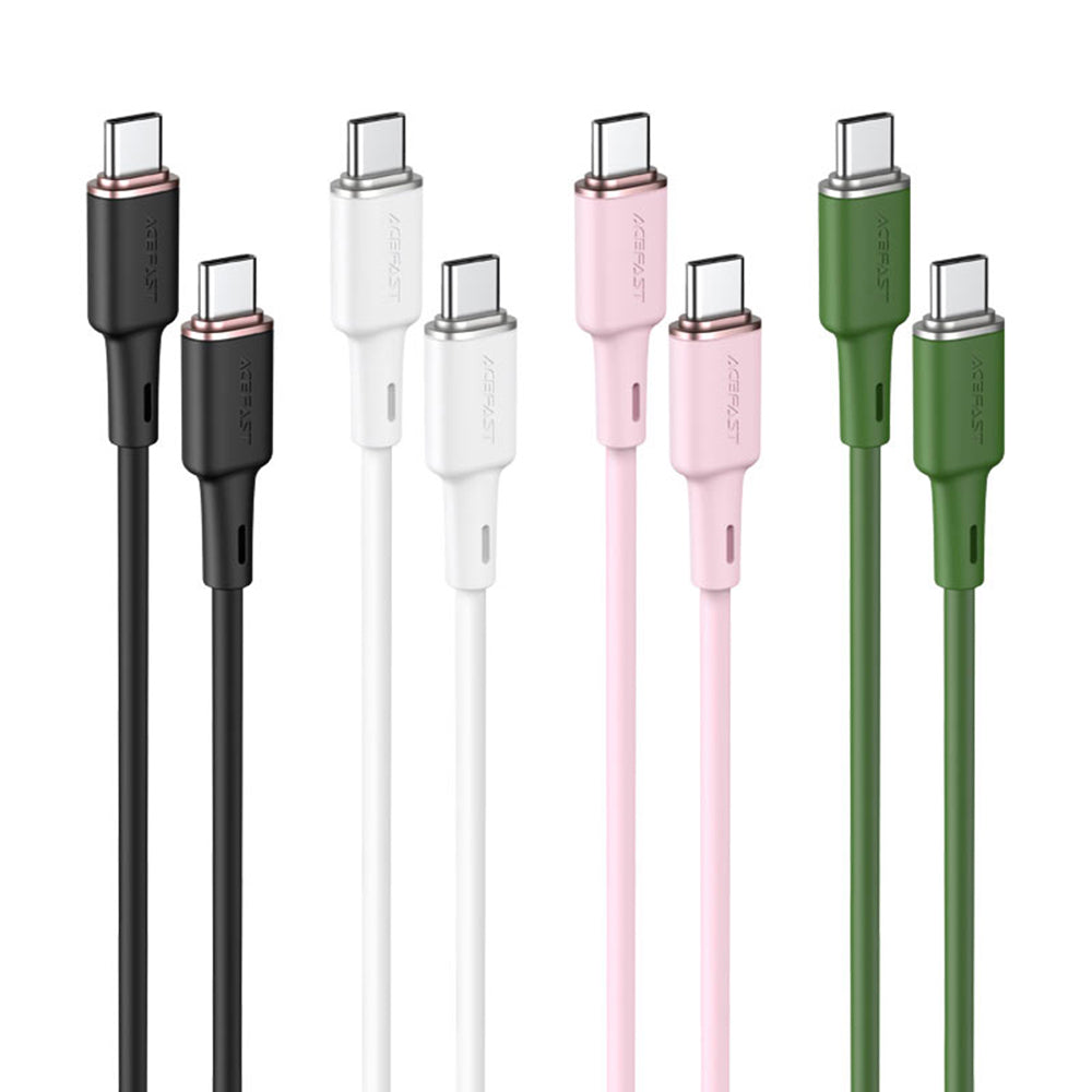 Kabl za podatke i punjenje USB-C - USB-C Acefast C2-03, 60W, 1.2m, Crni