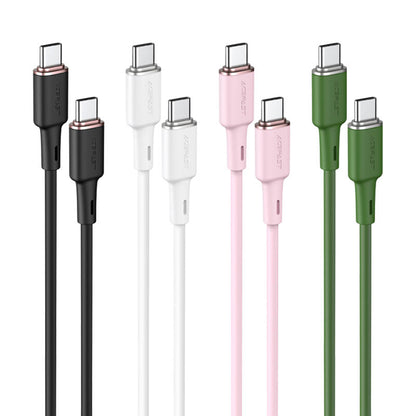 Kabl za podatke i punjenje USB-C - USB-C Acefast C2-03, 60W, 1.2m, Crni