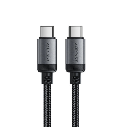 Kabl za prenos podataka i punjenje USB-C - USB-C Acefast C20-03, 60W, 1.2m, Crni