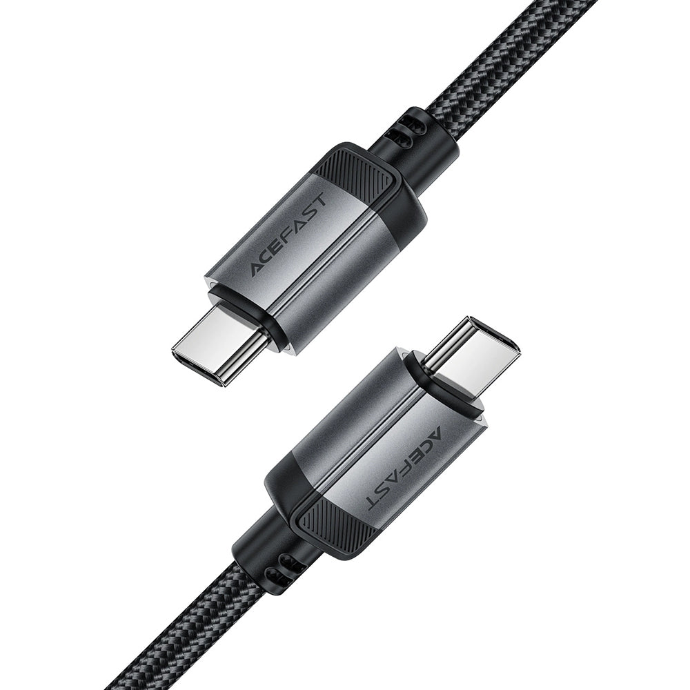 Kabl za prenos podataka i punjenje USB-C - USB-C Acefast C20-03, 60W, 1.2m, Crni
