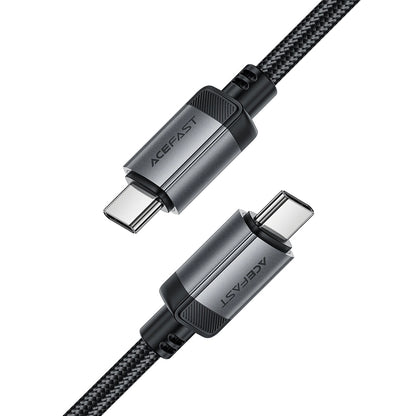 Kabl za prenos podataka i punjenje USB-C - USB-C Acefast C20-03, 60W, 1.2m, Crni