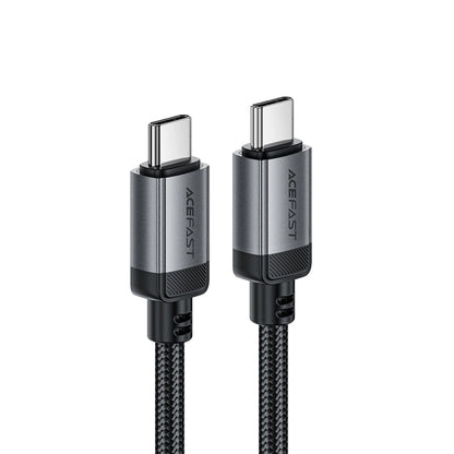 Kabl za prenos podataka i punjenje USB-C - USB-C Acefast C20-03, 60W, 1.2m, Crni