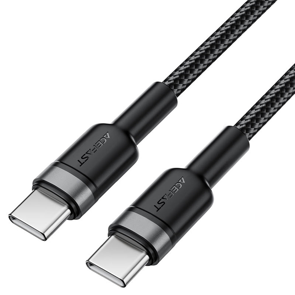 Kabl za prenos podataka i punjenje USB-C - USB-C Acefast C22-03, 60W, 1.2m, Crni