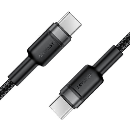 Kabl za prenos podataka i punjenje USB-C - USB-C Acefast C22-03, 60W, 1.2m, Crni