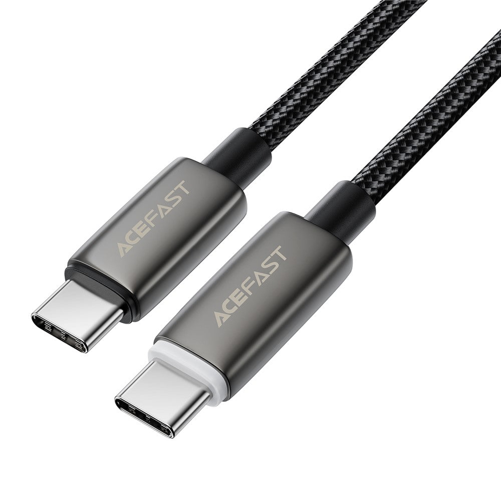 Kabl za prenos podataka i punjenje USB-C - USB-C Acefast C23-03, 60W, 1.2m, Crni