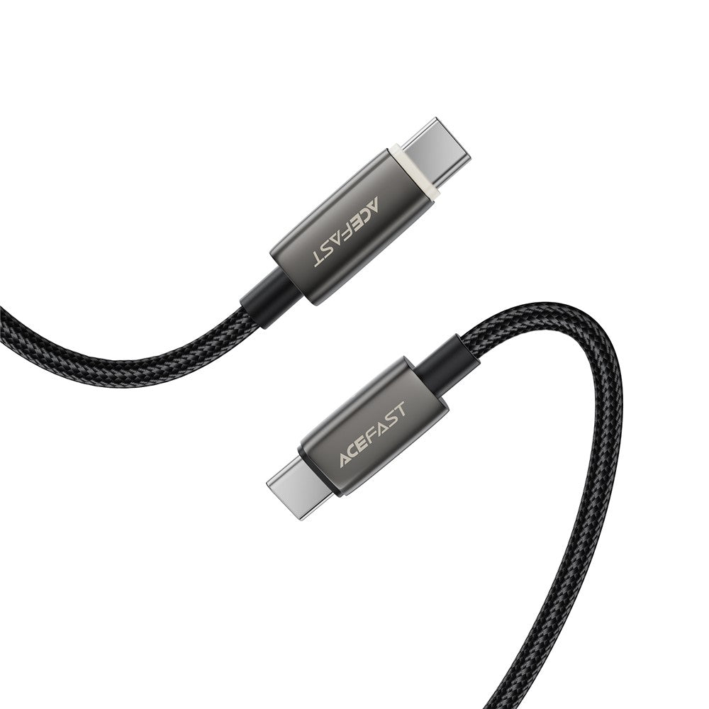 Kabl za prenos podataka i punjenje USB-C - USB-C Acefast C23-03, 60W, 1.2m, Crni