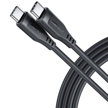 Kabl za prenos podataka i punjenje USB-C - USB-C Acefast C3-03, 60W, 1.2m, Crni