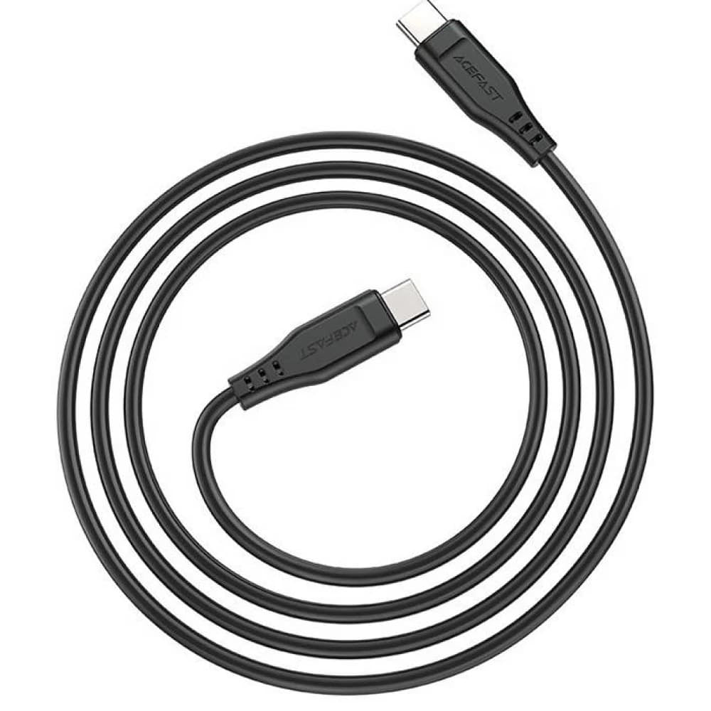 Kabl za prenos podataka i punjenje USB-C - USB-C Acefast C3-03, 60W, 1.2m, Crni